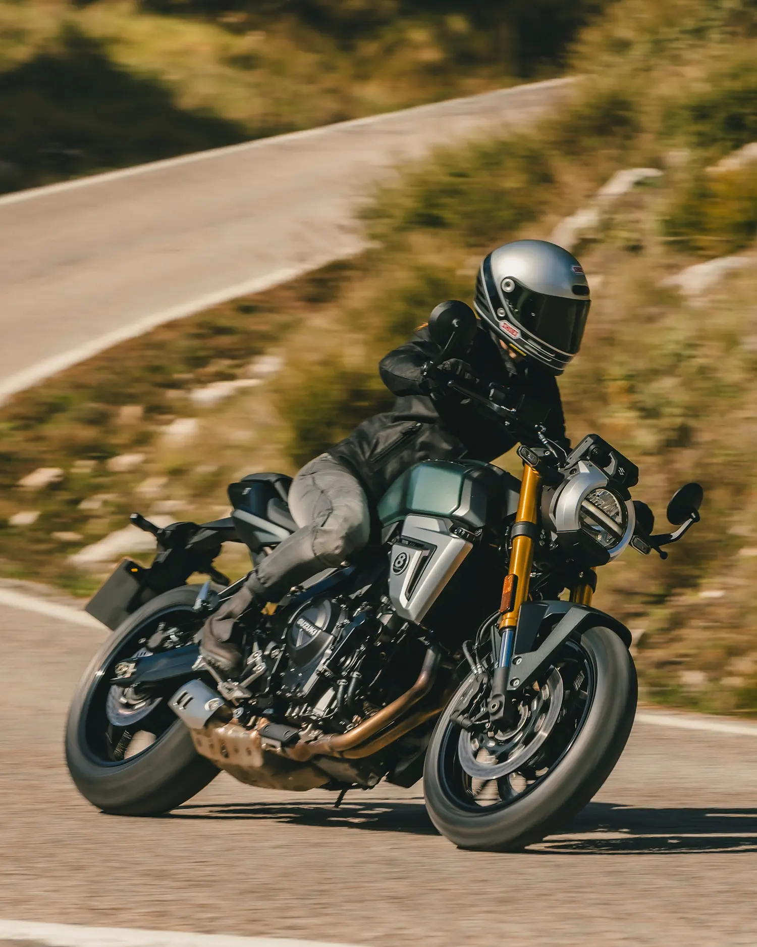 Moto Suzuki Livorno in movimento